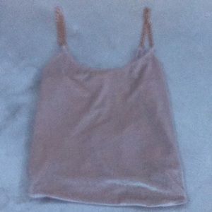 Silk light pink top